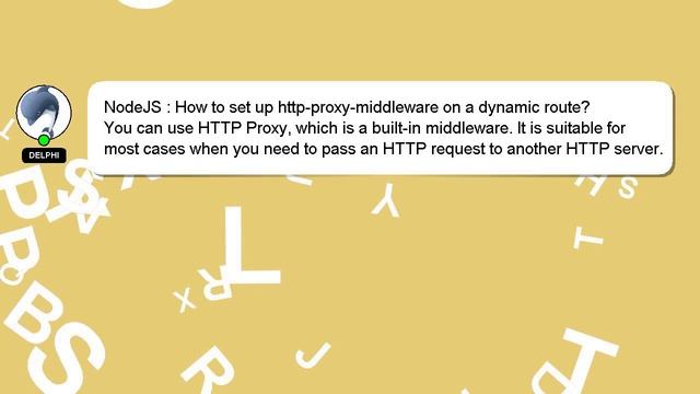 NodeJS : How to set up http-proxy-middleware on a dynamic route? смотреть онлайн