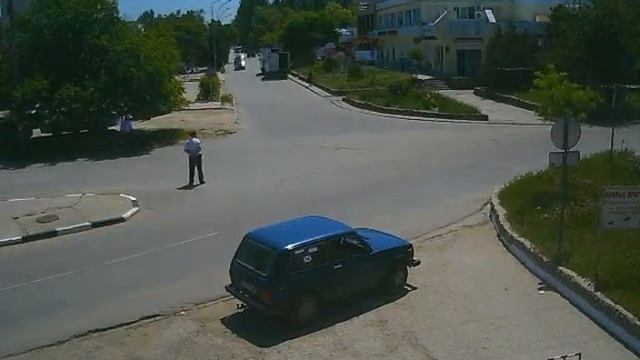 Перекрёсток в Щёлкино, 24.05.2014 - time-lapse с камеры 2 смотреть онлайн