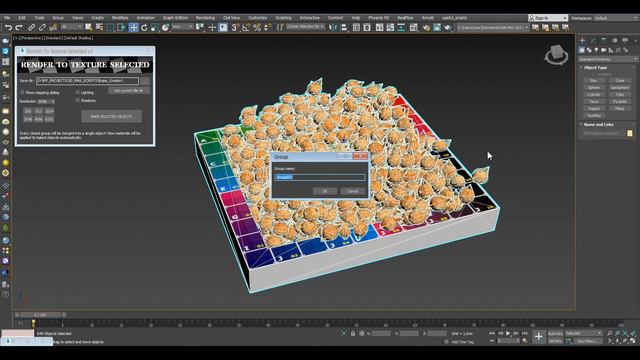 Batch Render to Texture for 3Ds Max - Trailer смотреть онлайн
