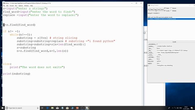 Debugging program in idle ide of python смотреть онлайн