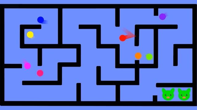 The Angry Marbles Kill Pigs In Maze Marbles Race Marbles Game Marbles War Algodoo Marbles Race Vide