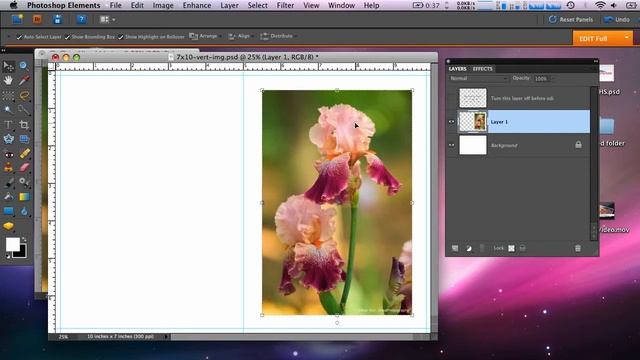 Photoshop Elements Photo Note Card Printing & Setup Mac HP printers vertical Image смотреть онлайн