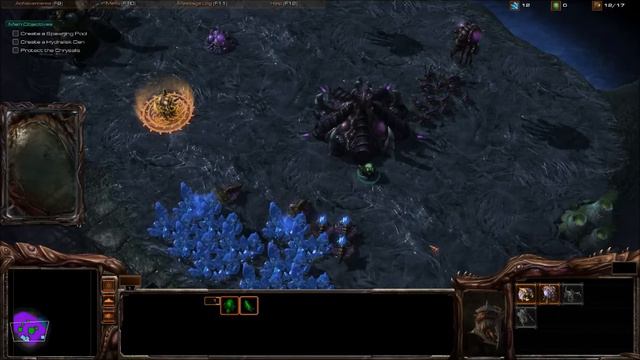 Starcraft 1 campaign in Starcraft 2: Zerg Mission 1 Among the Ruins смотреть онлайн