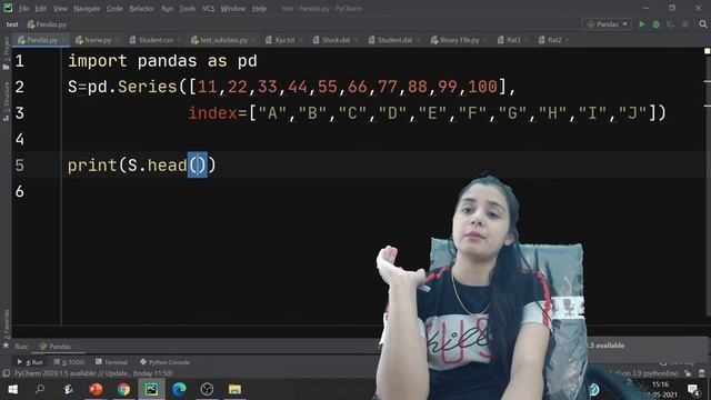 Class #8 - Informatics Practices | Python Pandas Series - head() and tail() | CBSE 12th IP смотреть онлайн