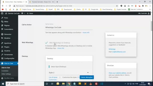 Plugin Whatsapp para Wordpress - 2021 смотреть онлайн