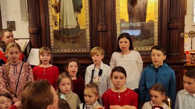 Христос воскресе. Пасхальный тропарь. Детский хор воскресной школы смотреть онлайн