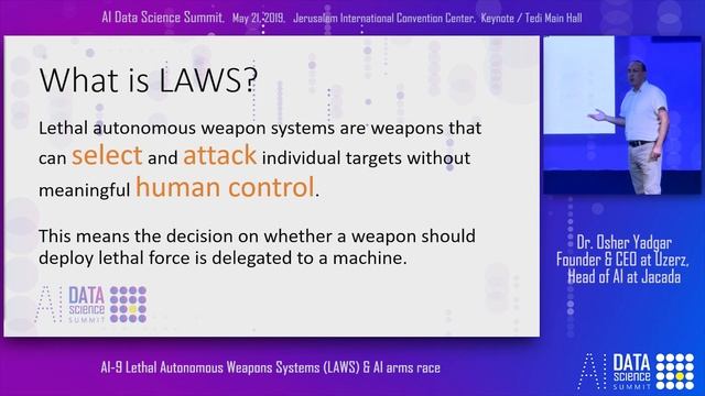 AI-9 Lethal Autonomous Weapons Systems (LAWS) & AI arms race смотреть онлайн