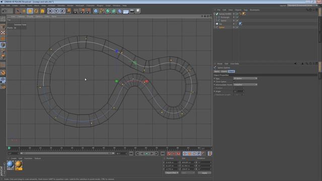 Sweeps and Rail Splines in Cinema 4D смотреть онлайн