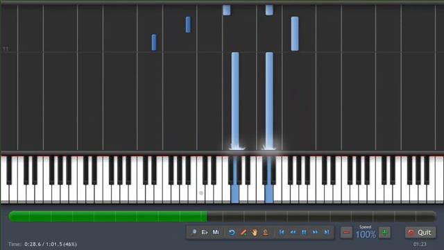 One Piece - Because we're Alive - Piano смотреть онлайн