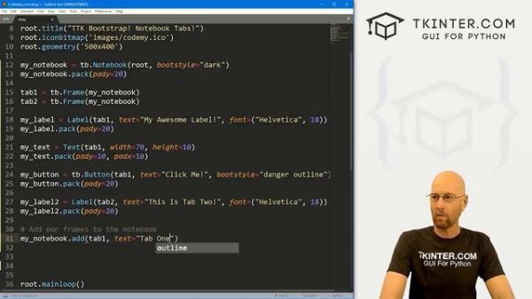 Python Tkinter GUI Design Using ttkbootstrap - Complete Course