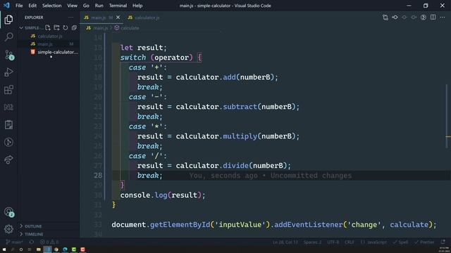 5. Calculate the result using switch case and update the result in the DOM - Jasmine Testing смотреть онлайн