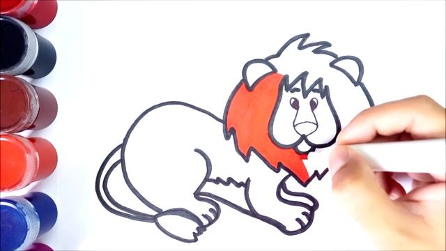 Как нарисовать льва | How to draw a lion | Сурет салу арыстан смотреть онлайн
