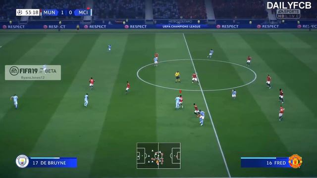 FIFA 19 | Man United Vs Man City | The Legacy | Champions League | GAMEPLAY | BETA | смотреть онлайн