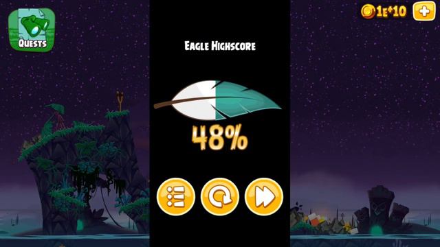 Angry Birds Seasons Tropical Paradise Mighty Eagle (100%) смотреть онлайн