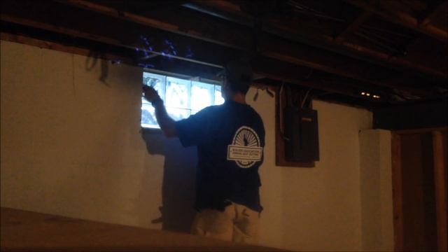 Glass Block Basement Window Install.