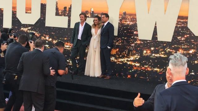 Brad Pitt, Margot Robbie, Leonardo DiCaprio at "Once Upon a Time...in Hollywood" World Premiere смотреть онлайн