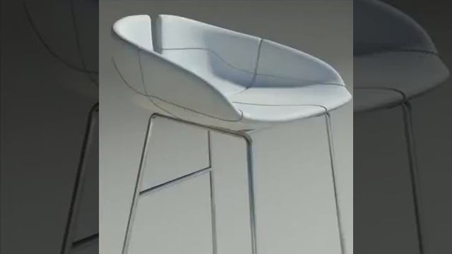 3D Model Fjord Bar Stool Low White Review смотреть онлайн