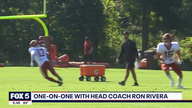 One-on-One with Commander Head Coach Ron Rivera | FOX 5 DC смотреть онлайн