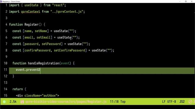 Seri Feedloop Qore dan React #17 - Proses Registrasi User смотреть онлайн