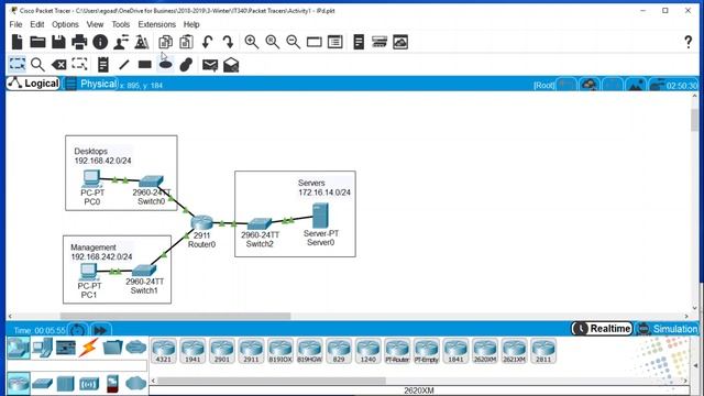 Packet Tracer Connectivity Tests смотреть онлайн