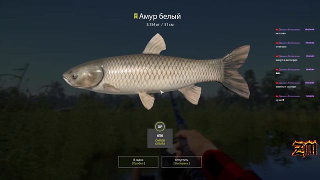 Russian Fishing 4 СТАРЫЙ ОСТРОГ !лещ + щука и амур ZM-ey 18+ смотреть онлайн