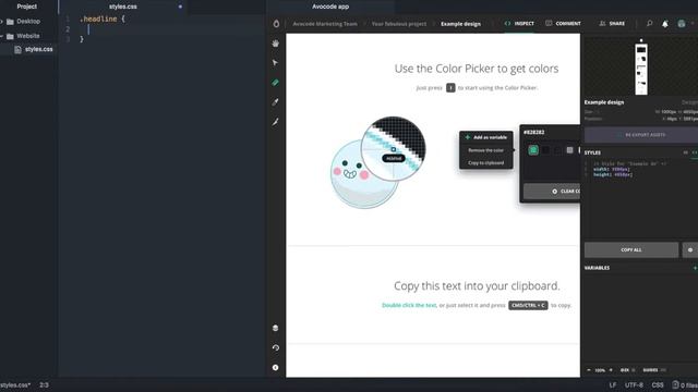 How to inspect designs from Avocode inside Atom editor смотреть онлайн
