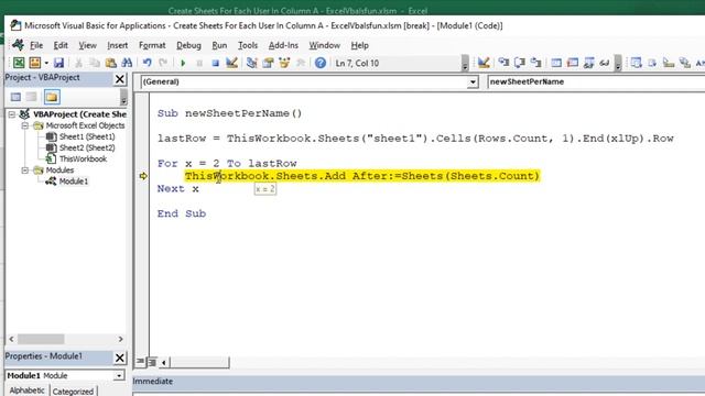 Create New Sheets For Each User In Column A - Excel Vba Is Fun смотреть онлайн