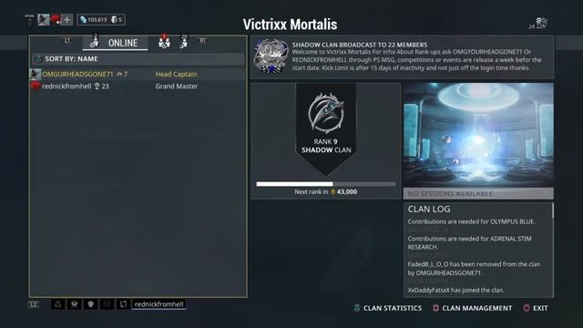 Victrixx mortalis clan : dojo , ranking , purpose and more !!!!! WARFRAME ep-1 смотреть онлайн