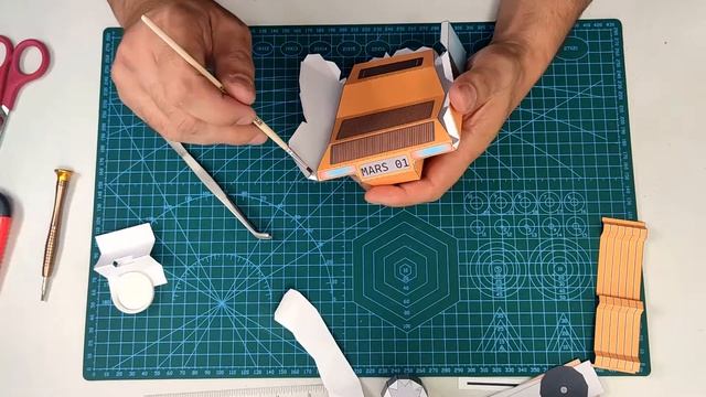 The Rover Is Made Of Paper. Papercraft.\Марсоход из бумаги. Паперкрафт.
