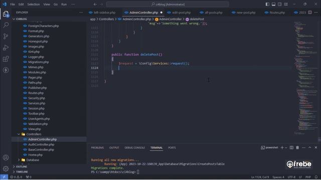 Build a blog with CodeIgniter 4 - #28 Posts - Delete Post смотреть онлайн