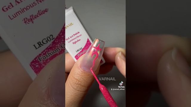 NEW! VARNAIL Neon Glow Reflective Liner Gel! #naildesign #nailart #nailpaint смотреть онлайн