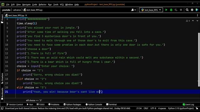 Level Up Your Python Skills with an Addictive Text-Based RPG Game #python #coding #rpg #viral #ai смотреть онлайн