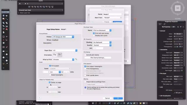 Printing from Model space AutoCAD for Mac смотреть онлайн