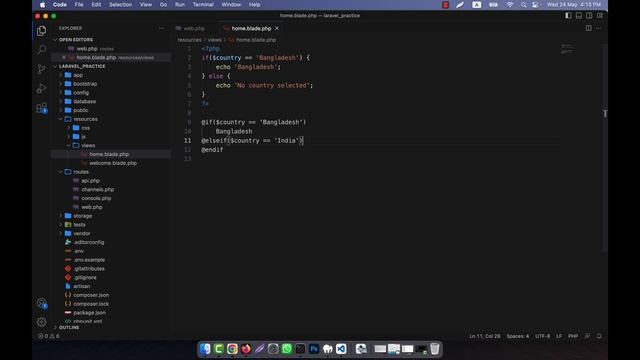 Laravel 10 Fundamental [Part 24] - Blade Directive - if statement смотреть онлайн