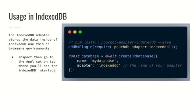02 - RxDB Introduction - where we can use RxDB - environments & Adapters смотреть онлайн