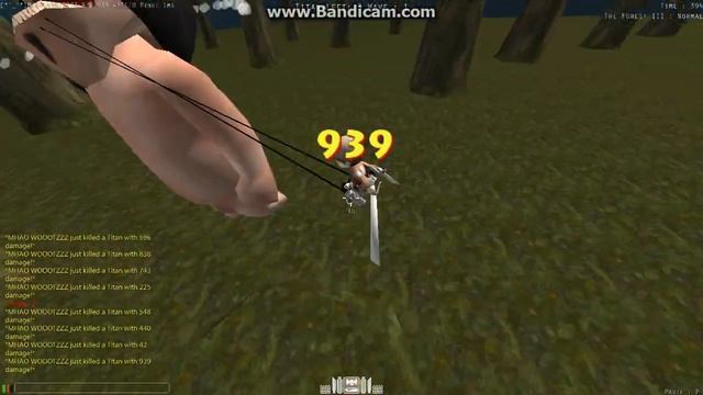 Attack on Titan Tribute Game '' Tutorial of Double-wire Equator Cut '' смотреть онлайн