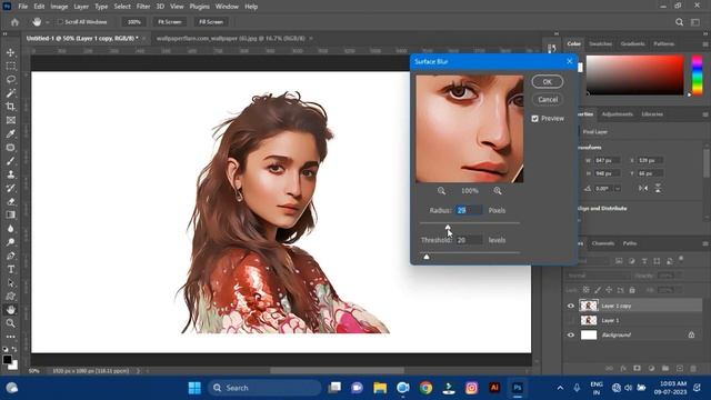 Transform a Photo to a Realistic Oil Painting - Photoshop Tutorial I Using the Oil Paint Filter смотреть онлайн