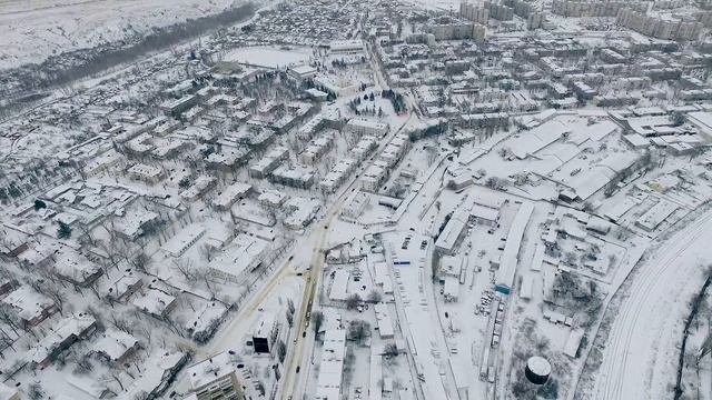 ДСка - Театральная - Вокзал - Заречный - Полёты над городом Белая Калитва - много снега смотреть онлайн