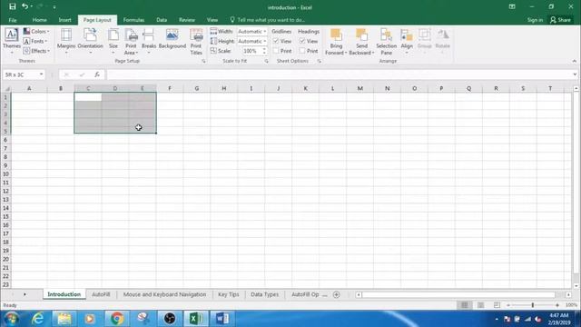Ms Excel Intro - User Interface, Cell, Range, Cell and Range Reference, Cell Modes (2019) смотреть онлайн