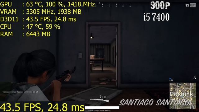 PlayerUnknown's Battlegrounds - GTX 950 - G4560 and i5 7400 - 1080p - 900p - 720p смотреть онлайн