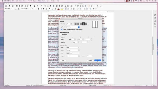 LibreOffice Writer: Converting text in a 1 column layout to a multiple column layout смотреть онлайн