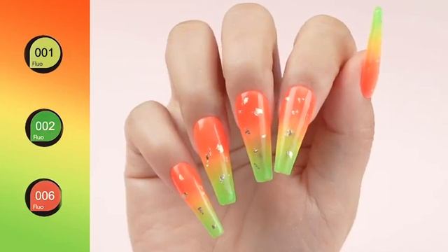 Rainbow nails med Oulac Gellack - Nail Art смотреть онлайн