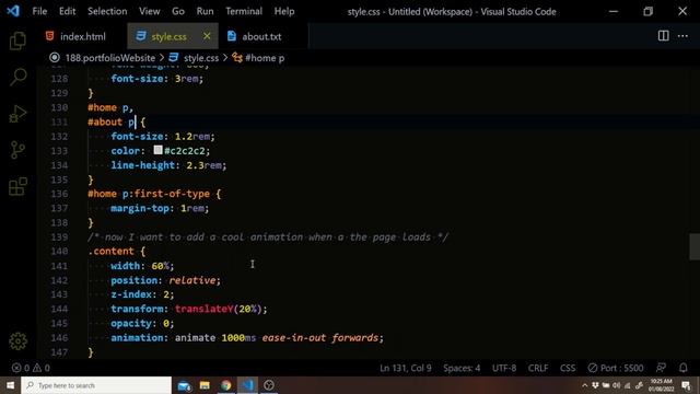 Part#3 - Make a Responsive Portfolio Website using HTML, CSS and JavaScript смотреть онлайн