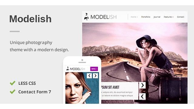 Modelish - A Unique Photography WordPress Theme | Themeforest Website Templates and Themes смотреть онлайн