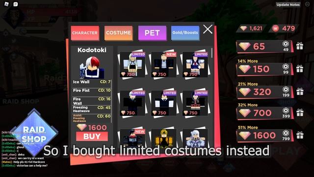 Buy THIS!! With 1600 Gems. Roblox Anime Dimensions Simulator.