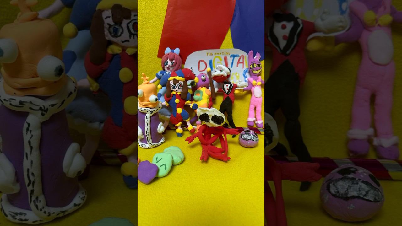 Персонажи Удивительного Цифрового Цирка из пластилина #theamazingdigitalcircus #лепимизпластилина смотреть онлайн