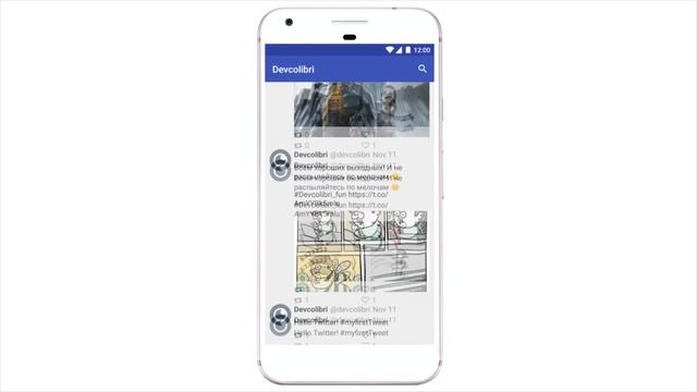 Разработка Android приложения Twitter. Промо видео смотреть онлайн