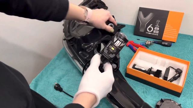 Мини линзы установка. Краткие распаковка, обзор, тест света, установка мини линз H4 led модель Y7 смотреть онлайн