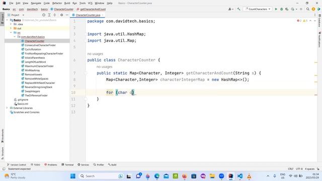 Count Characters Given A String | Java смотреть онлайн