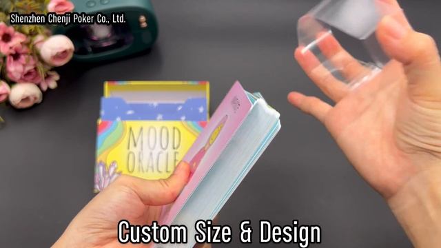 Handmade Box Waterproof PVC Tarot Oracle Cards Affirmation Deck Custom смотреть онлайн